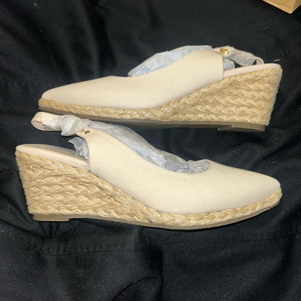Cream Juliet Holly Wedge